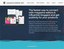 Tablet Screenshot of launchgrowjoy.com